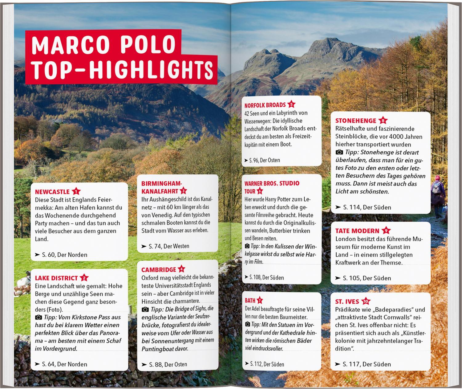 Bild: 9783829735643 | MARCO POLO Reiseführer England | Michael Pohl (u. a.) | Taschenbuch