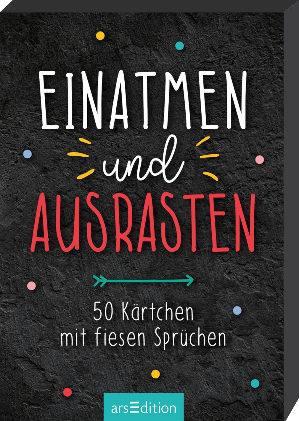 Cover: 9783845854533 | Einatmen und ausrasten | 50 Kärtchen mit fiesen Sprüchen | Taschenbuch