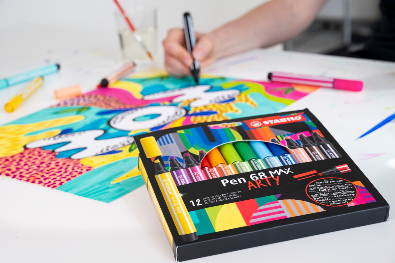 Bild: 4006381590037 | STABILO Pen 68 MAX - ARTY - 24er Pack - mit 24 verschiedenen Farben