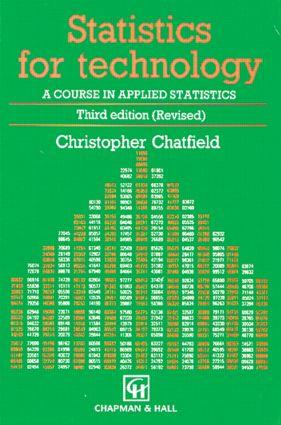 Cover: 9780412253409 | Statistics for Technology | Chris Chatfield | Taschenbuch | Englisch