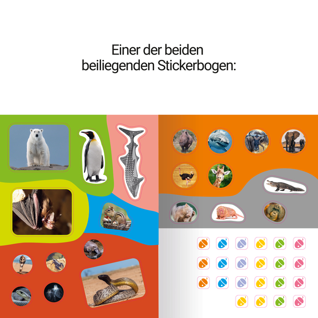 Bild: 9783473480296 | Guinness World Records Stickern und Rätseln: Wilde Tiere | Taschenbuch