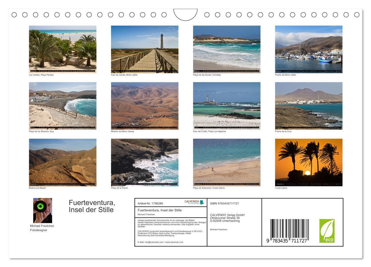 Bild: 9783435711727 | Fuerteventura, Insel der Stille (Wandkalender 2025 DIN A4 quer),...