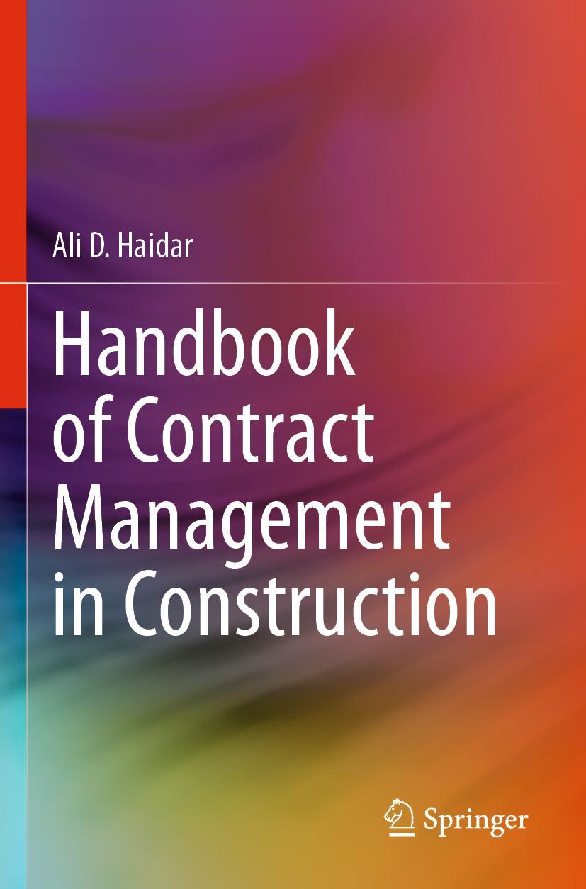 Cover: 9783030722678 | Handbook of Contract Management in Construction | Ali D. Haidar | Buch