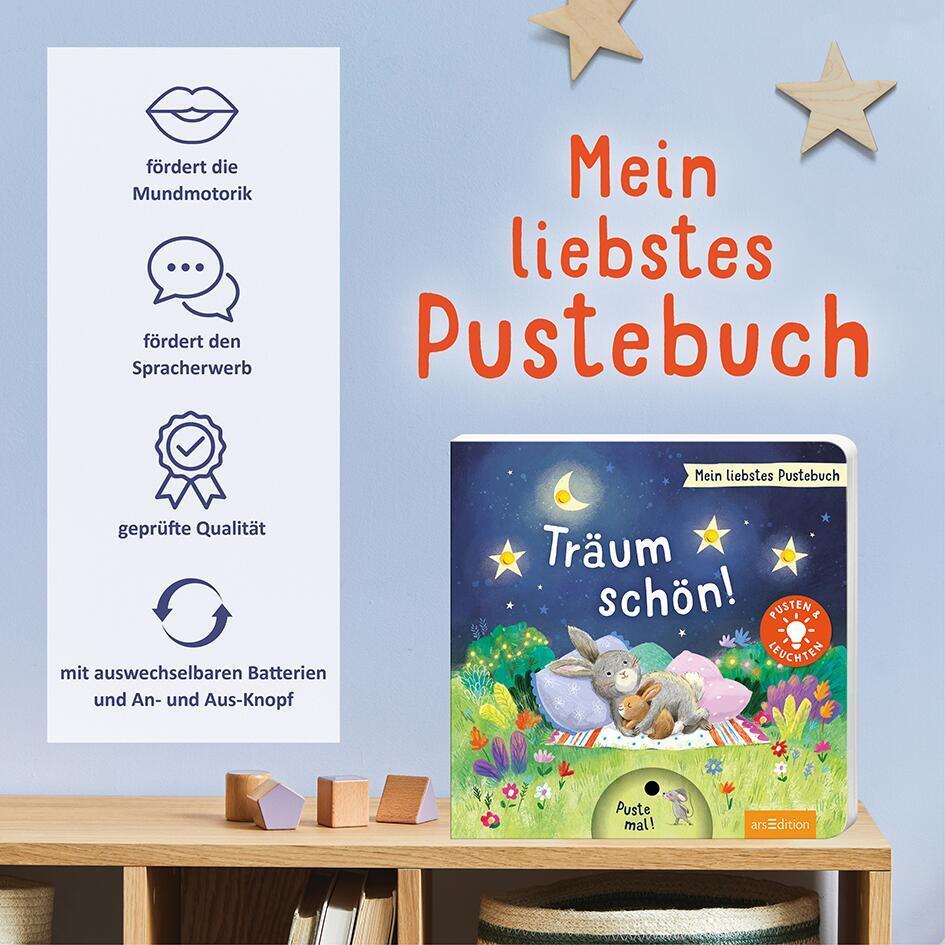 Bild: 9783845848556 | Mein liebstes Pustebuch - Träum schön! | Pusten &amp; leuchten | Jatkowska