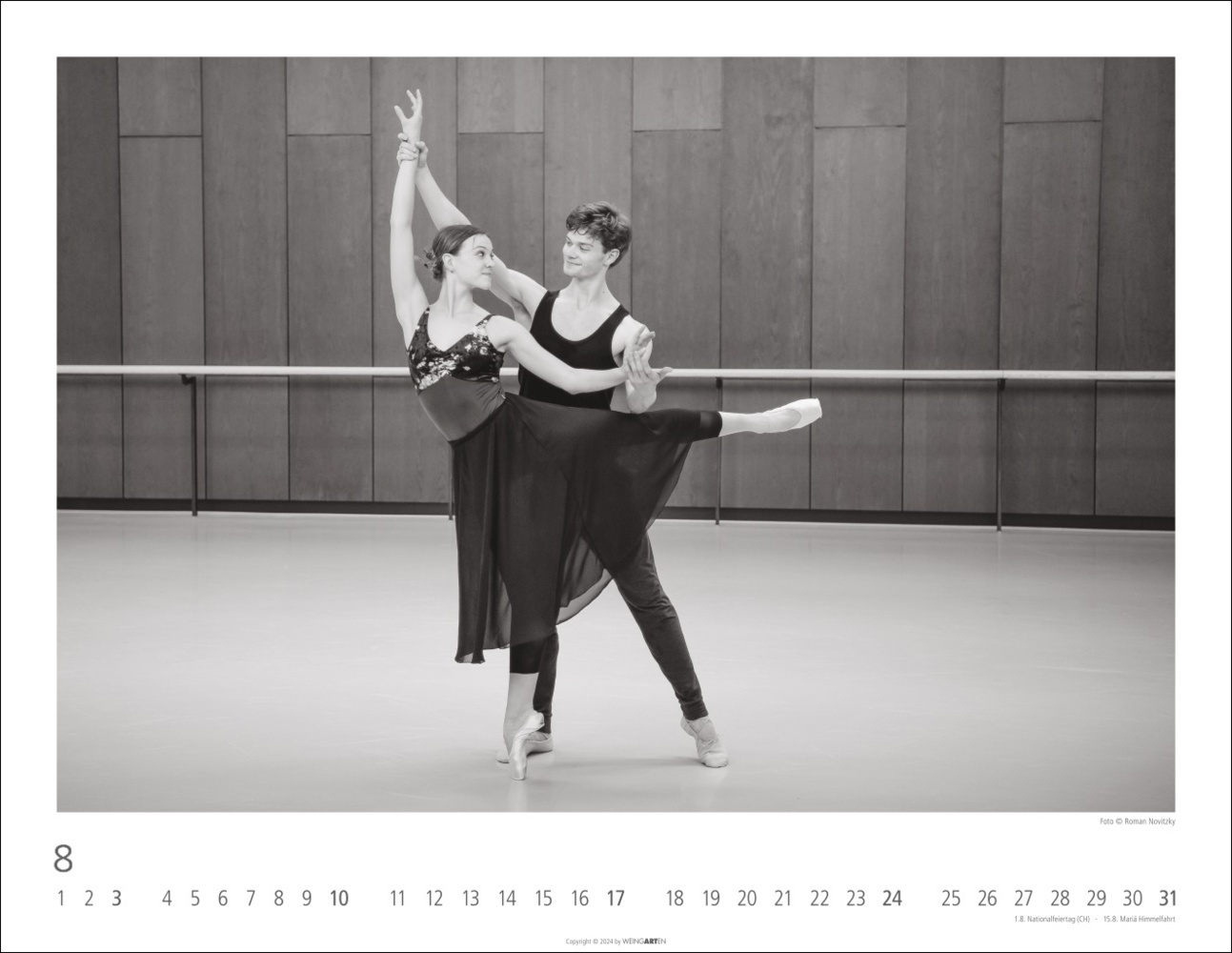 Bild: 9783839900369 | Ballettsaal - Stuttgarter Ballett Kalender 2025 - Stuttgarter Ballett