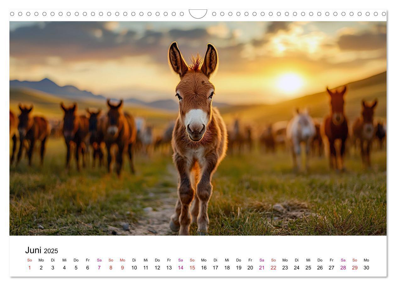 Bild: 9783457215197 | Esel - neugierige Typen (Wandkalender 2025 DIN A3 quer), CALVENDO...