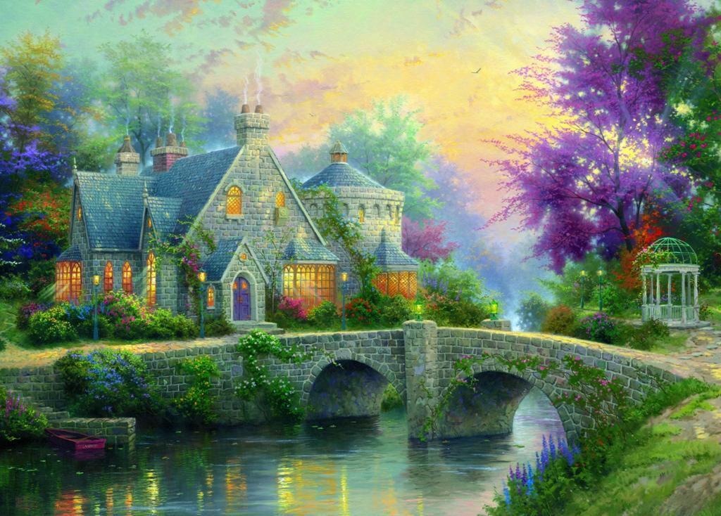 Bild: 4001504574635 | Abendstimmung. Puzzle 3000 Teile | Thomas Kinkade | Spiel | Deutsch