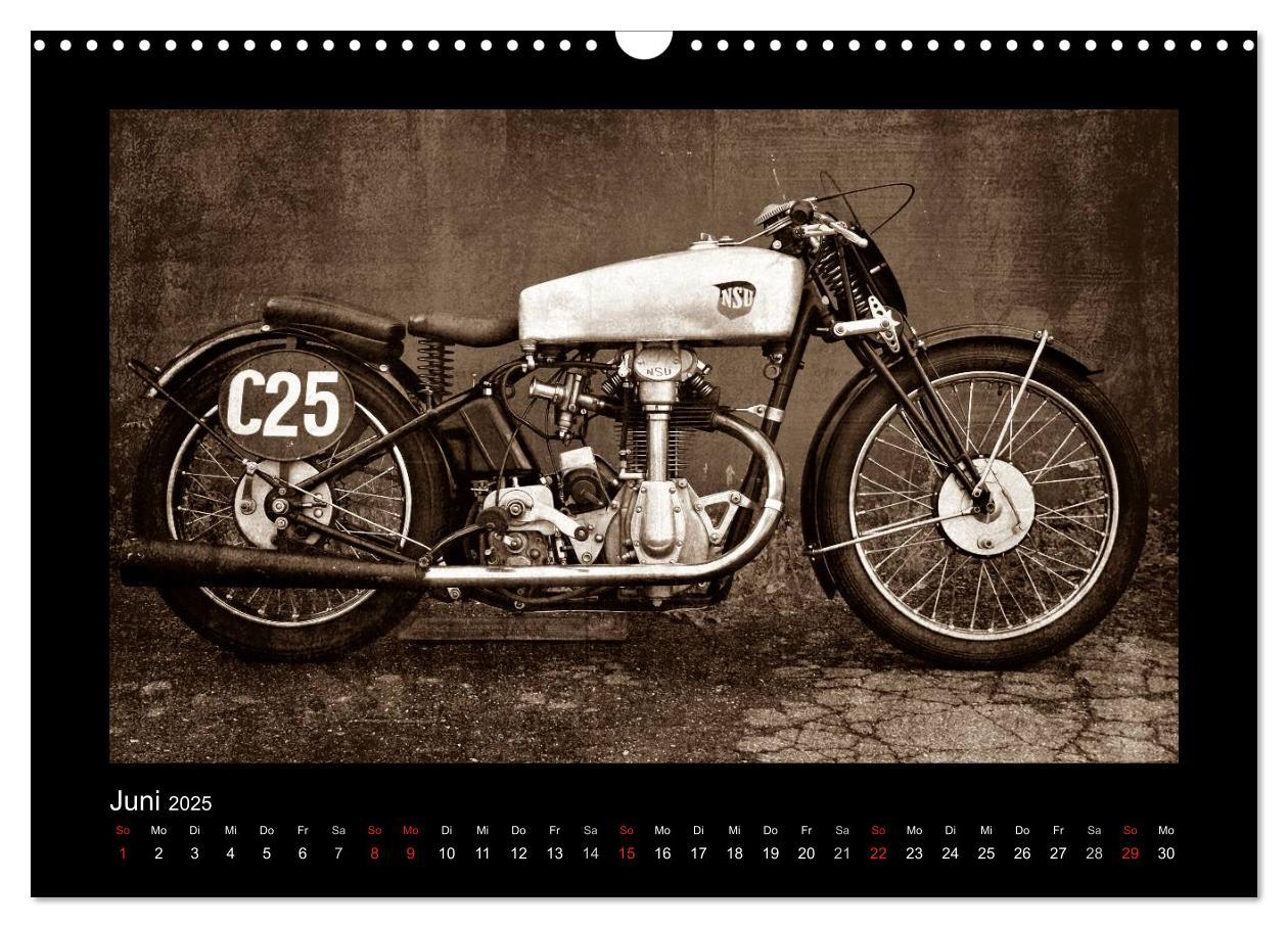 Bild: 9783435839100 | Motorrad Oldtimer (Wandkalender 2025 DIN A3 quer), CALVENDO...