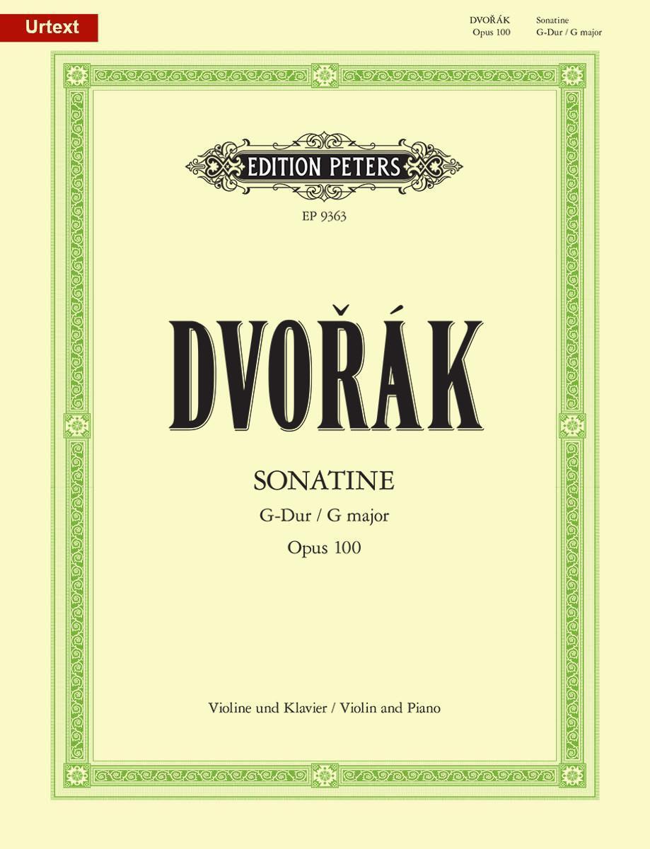 Cover: 9790014075248 | Sonatina for Violin and Piano in G Op. 100 | Urtext | Antonin Dvorak