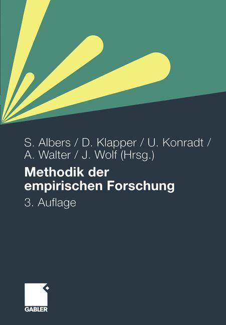 Cover: 9783834917034 | Methodik der empirischen Forschung | Sönke Albers (u. a.) | Buch | xx