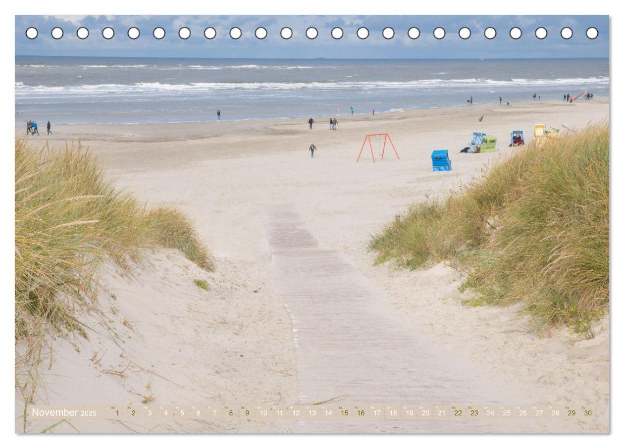 Bild: 9783435072835 | Am Strand von Langeoog (Tischkalender 2025 DIN A5 quer), CALVENDO...