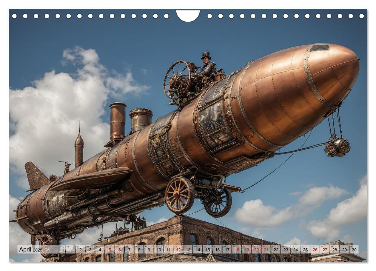 Bild: 9783383791222 | Steampunk - fantastische Fluggeräte (Wandkalender 2025 DIN A4...