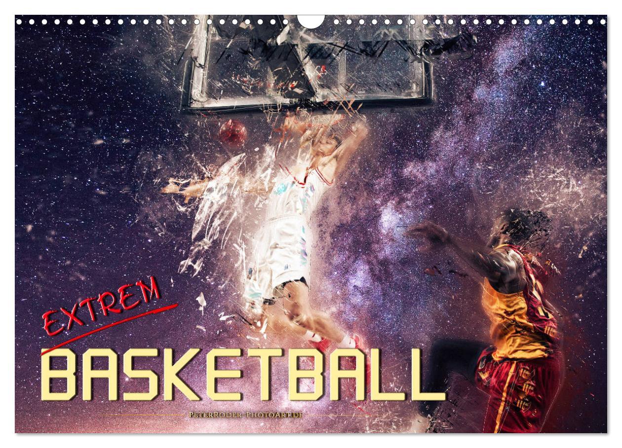 Cover: 9783435325146 | Basketball extrem (Wandkalender 2025 DIN A3 quer), CALVENDO...