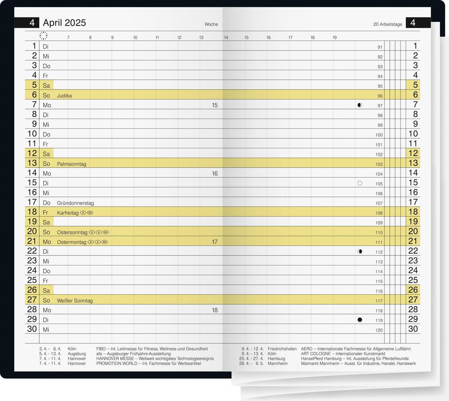 Bild: 4003273786363 | rido/idé 7045424705 Taschenkalender Modell Miniplaner d 15 (2025) 2...