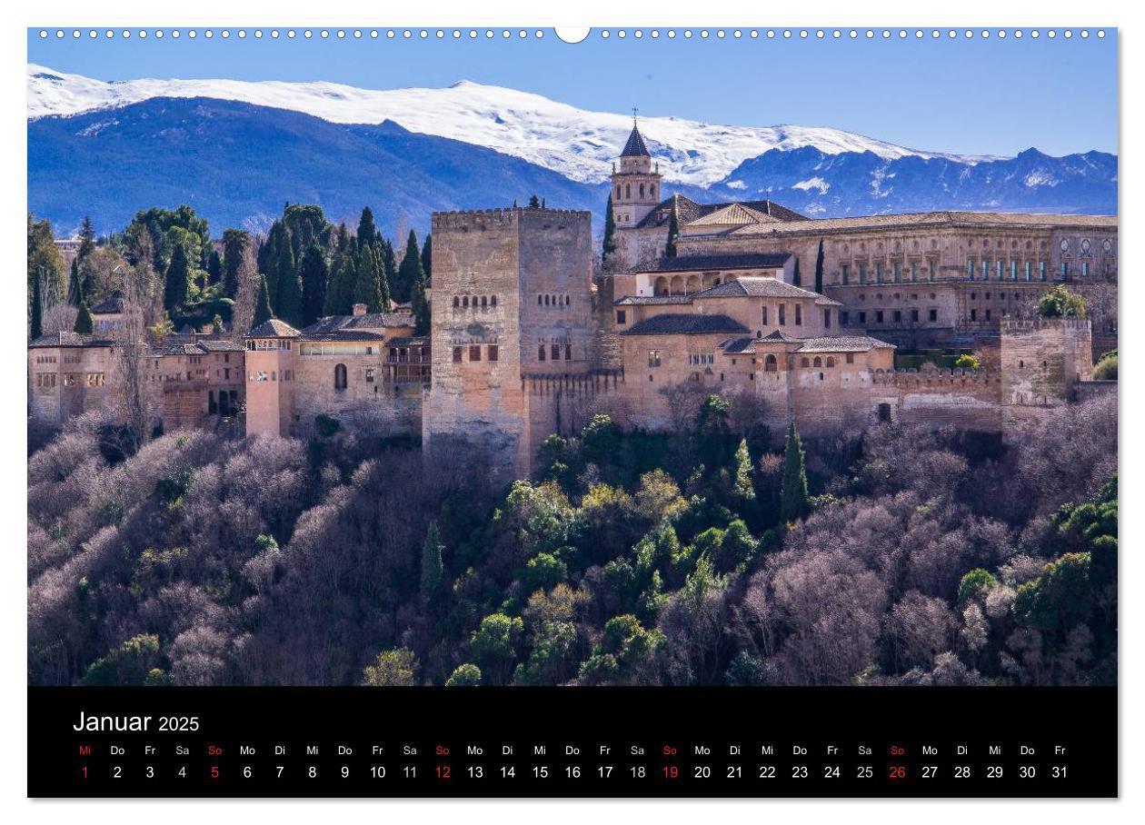 Bild: 9783435752423 | Andalusien (Wandkalender 2025 DIN A2 quer), CALVENDO Monatskalender