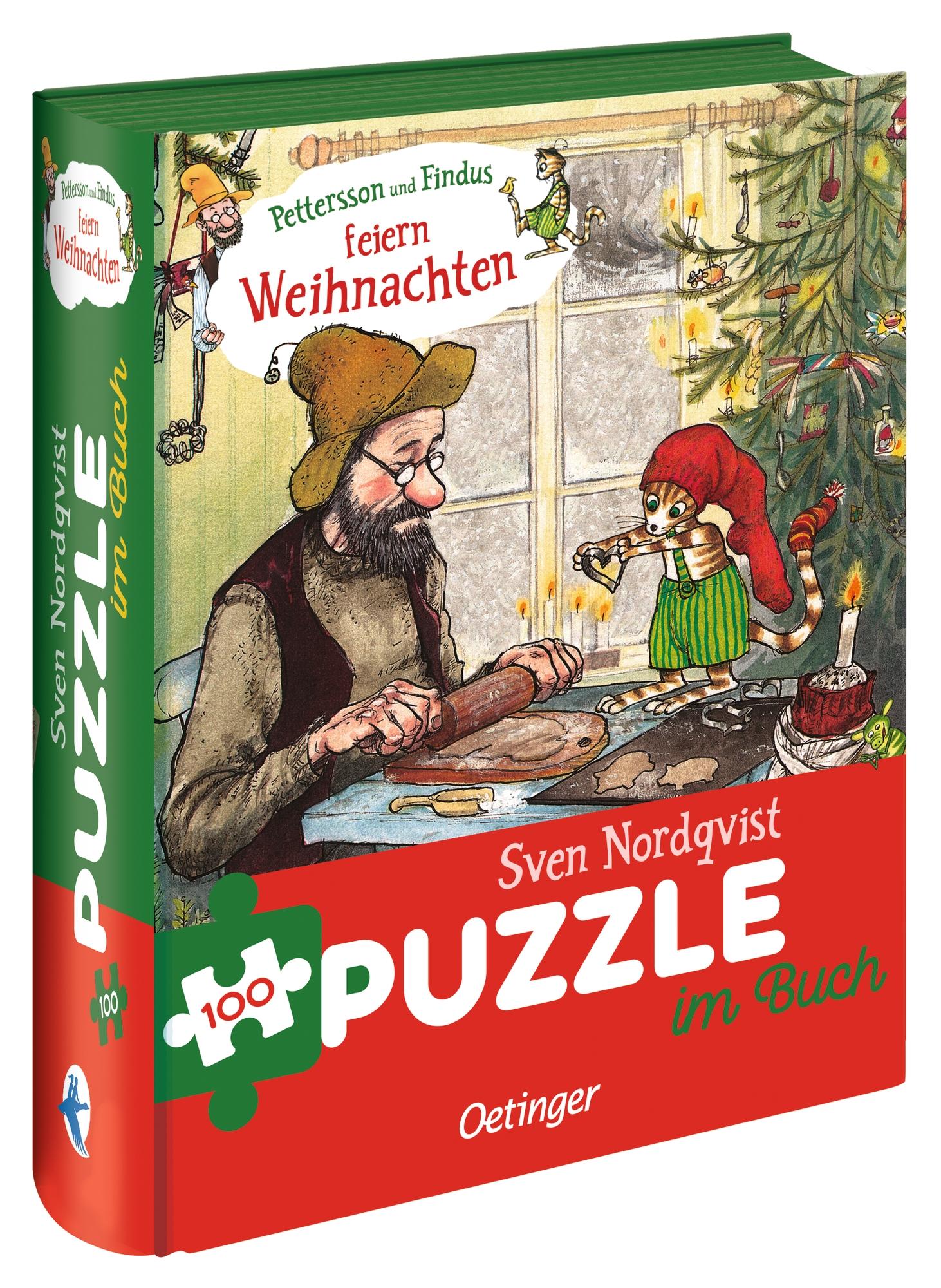 Cover: 4260512187422 | Pettersson und Findus feiern Weihnachten. Puzzle im Buch. 100 Teile