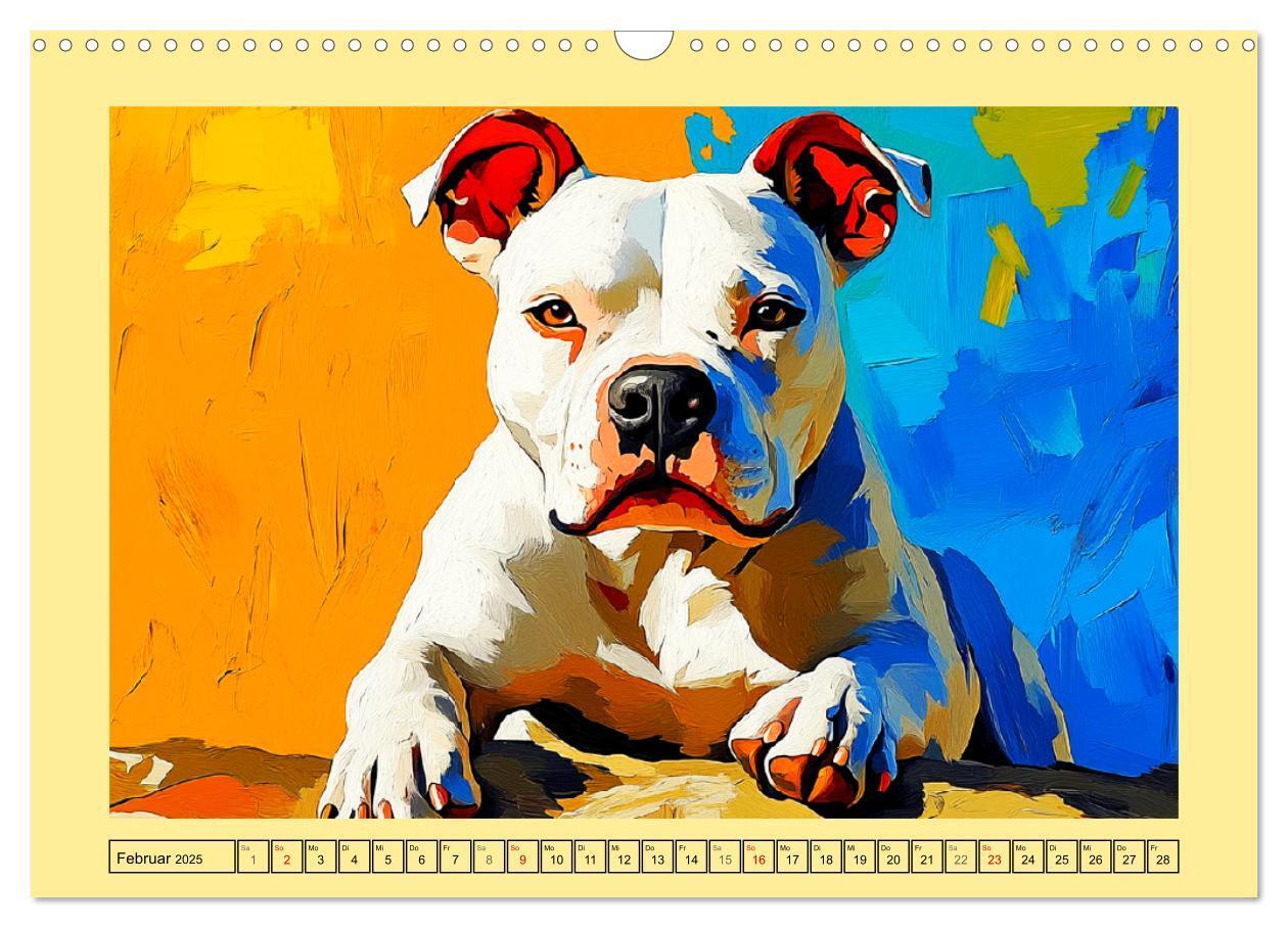 Bild: 9783457202593 | Pit Bulls und Familie. Bunte Bull Breed Schönheiten (Wandkalender...