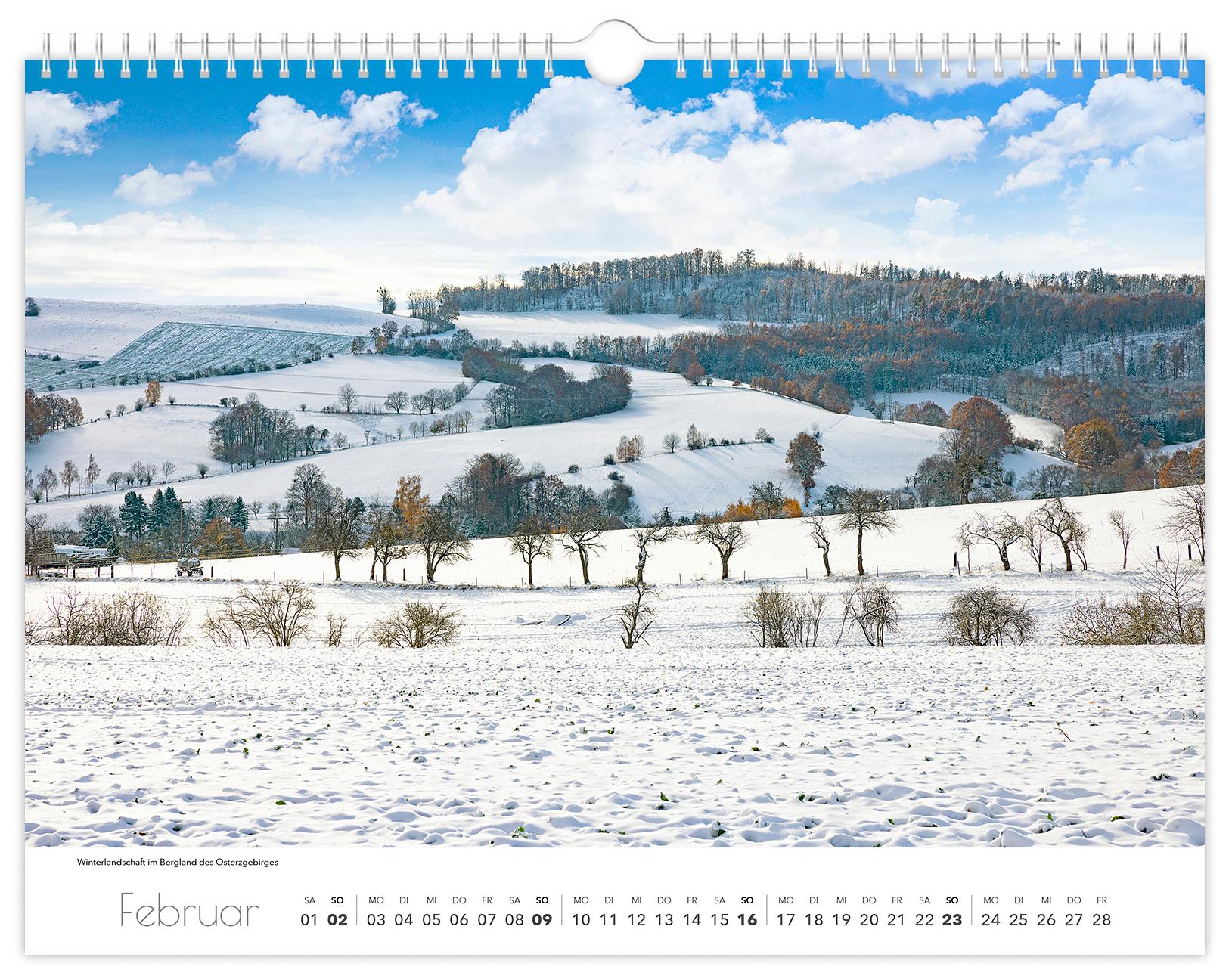 Bild: 9783910680616 | Kalender Osterzgebirge 2025 | 40 x 30 cm weißes Kalendarium | Schubert