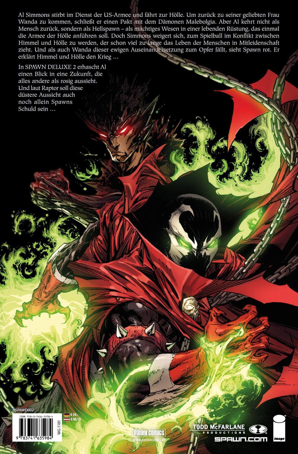 Rückseite: 9783741635984 | Spawn Deluxe Collection | Bd. 2 | Todd Mcfarlane (u. a.) | Buch | 2023