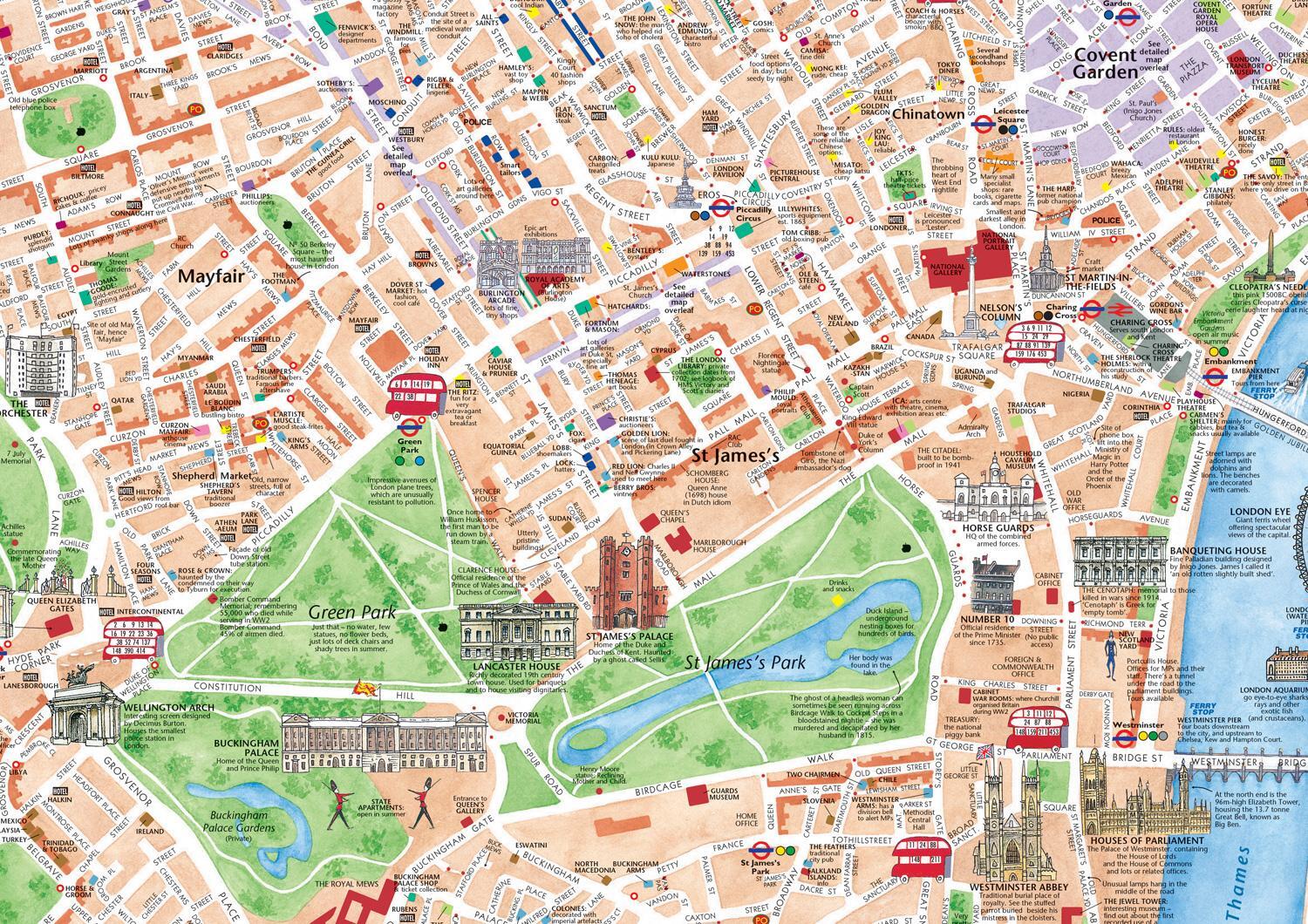 Bild: 9780008492618 | Discovering London Illustrated Map | Collins Maps (u. a.) | Englisch