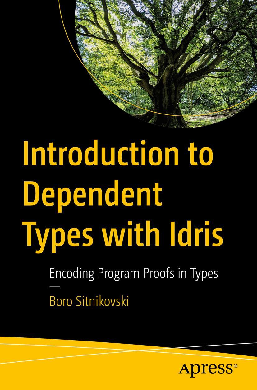 Cover: 9781484292587 | Introduction to Dependent Types with Idris | Boro Sitnikovski | Buch