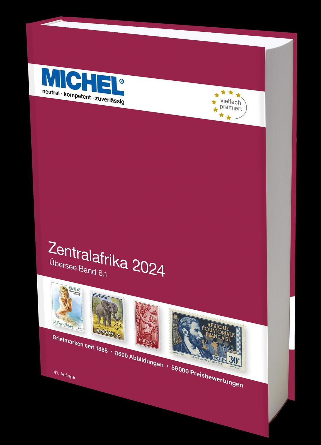 Cover: 9783954024933 | Zentralafrika 2024 | Ü 6.1 | Michel-Redaktion | Buch | 878 S. | 2024