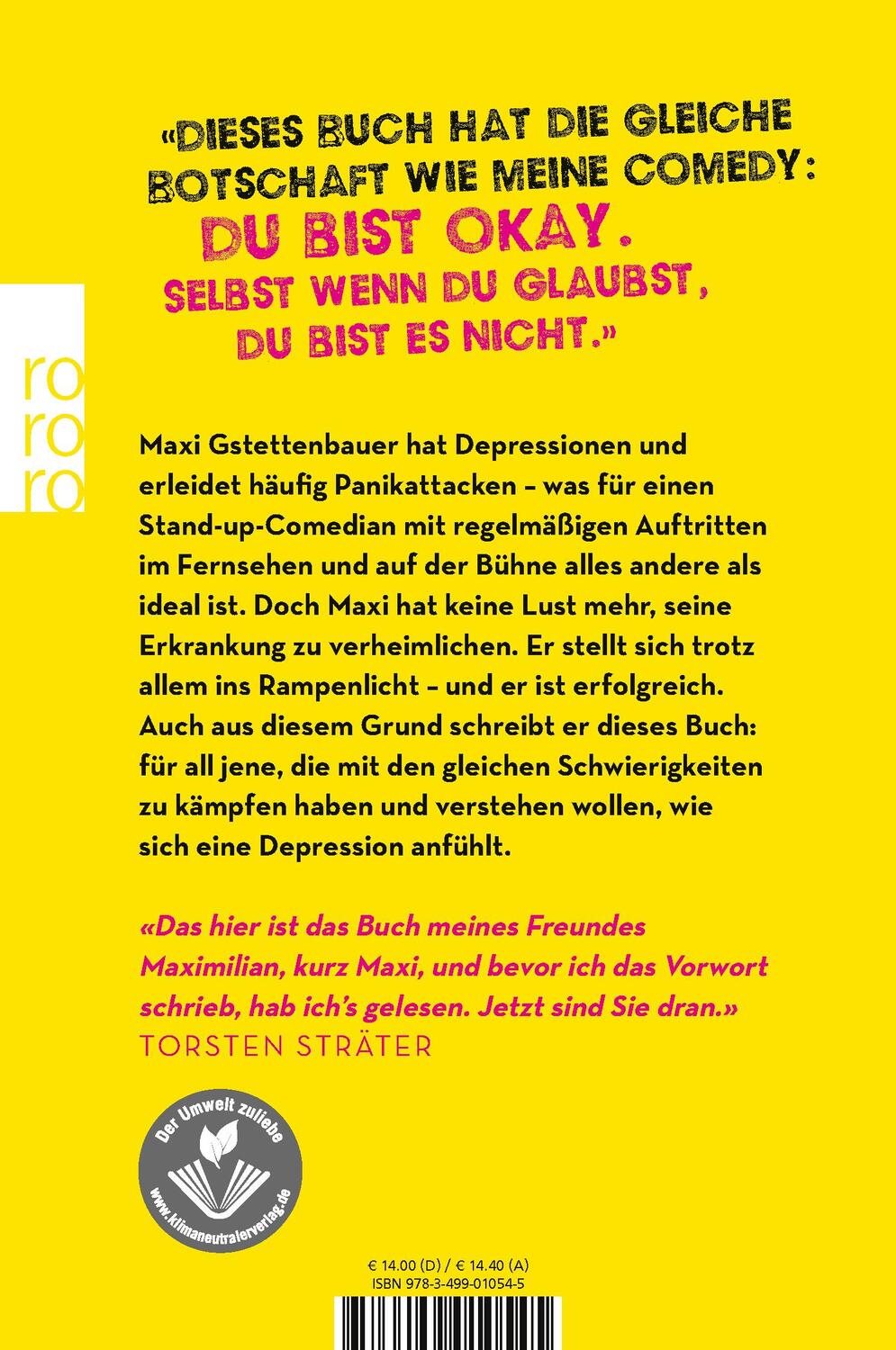 Rückseite: 9783499010545 | Meine Depression ist deine Depression | Ein Buch gegen das Alleinsein