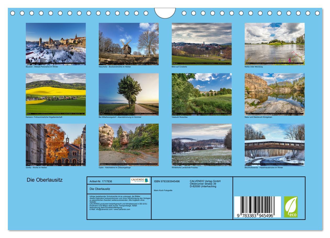 Bild: 9783383945496 | Die Oberlausitz (Wandkalender 2025 DIN A4 quer), CALVENDO...