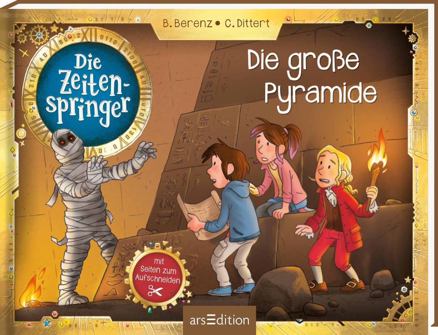 Cover: 9783845857626 | Die Zeitenspringer - Die große Pyramide | Mit Seiten zum Aufschneiden