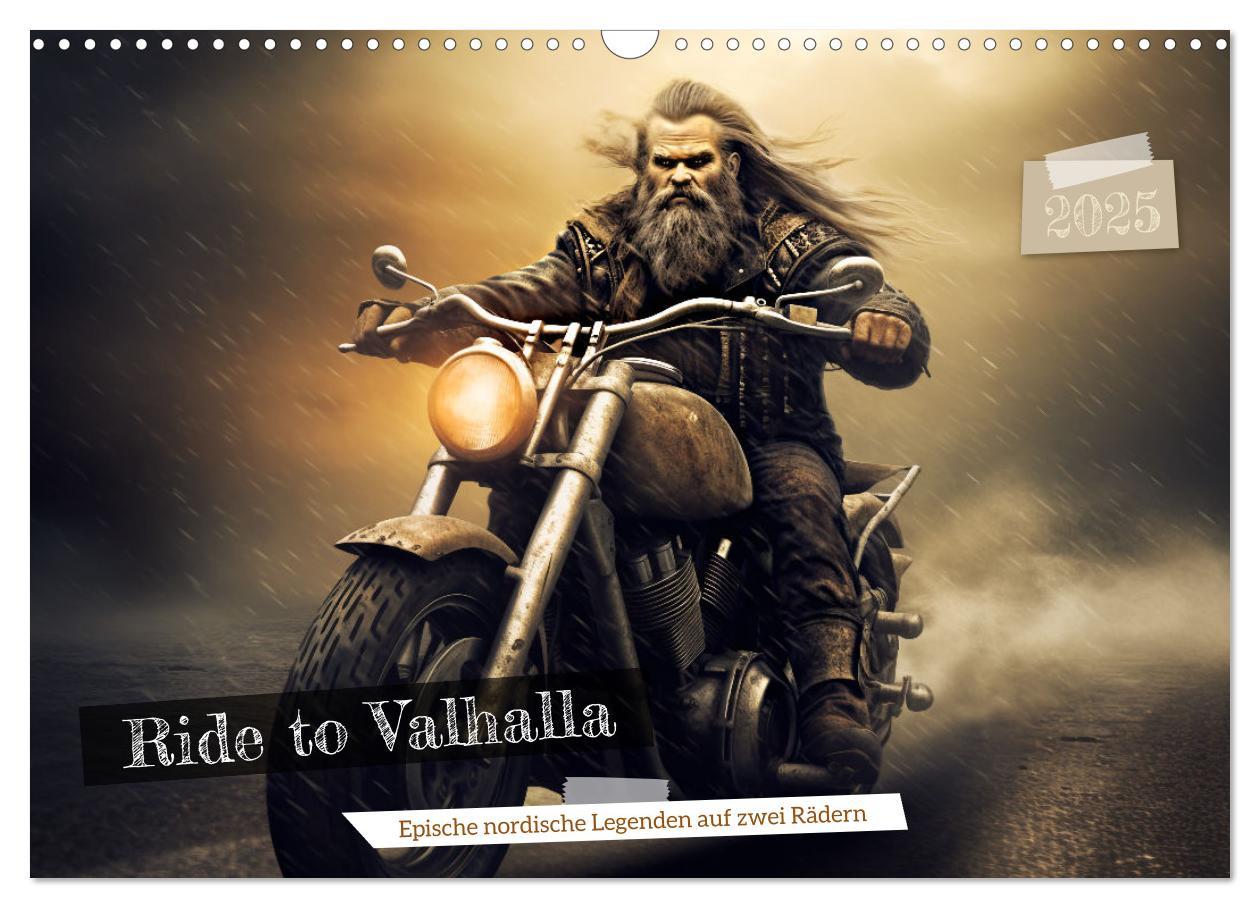 Cover: 9783383893070 | Ride to Valhalla (Wandkalender 2025 DIN A3 quer), CALVENDO...