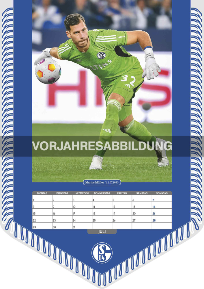 Bild: 4002725994462 | N NEUMANNVERLAGE - FC Schalke 04 2025 Bannerkalender, 29,7x42cm,...