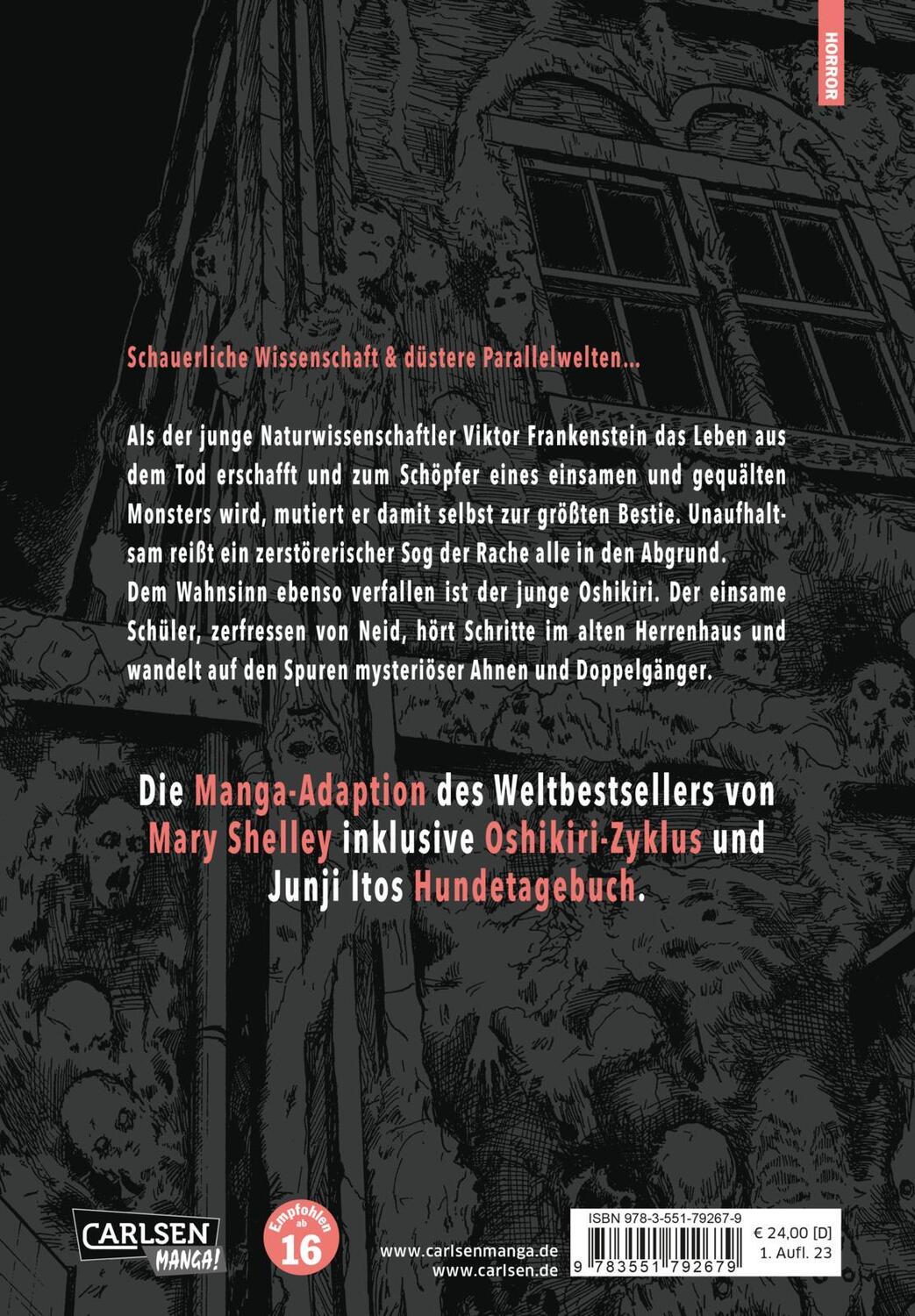 Rückseite: 9783551792679 | Frankenstein | Junji Ito | Buch | 418 S. | Deutsch | 2023