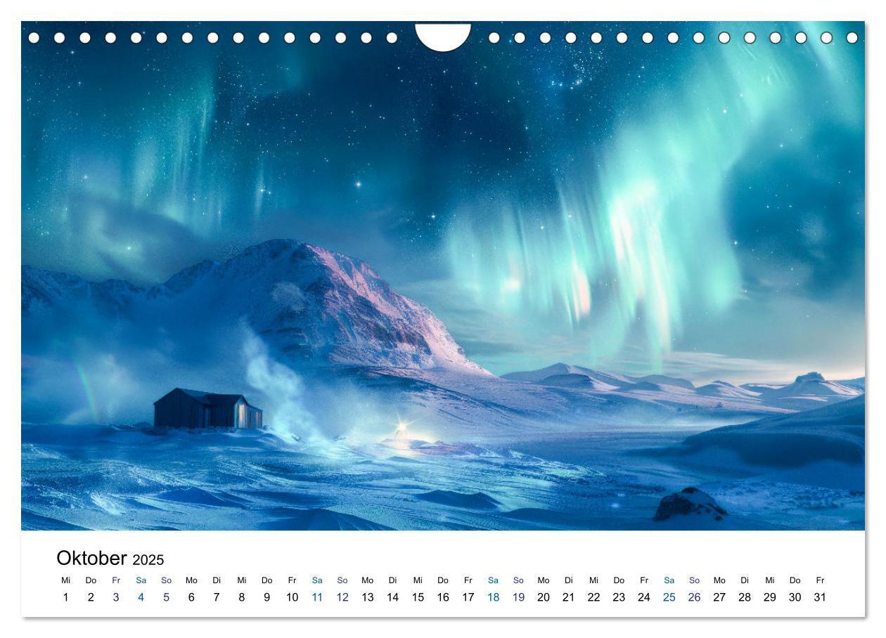 Bild: 9783383813634 | Aurora Borealis - Der Zauber der Nordlichter (Wandkalender 2025 DIN...