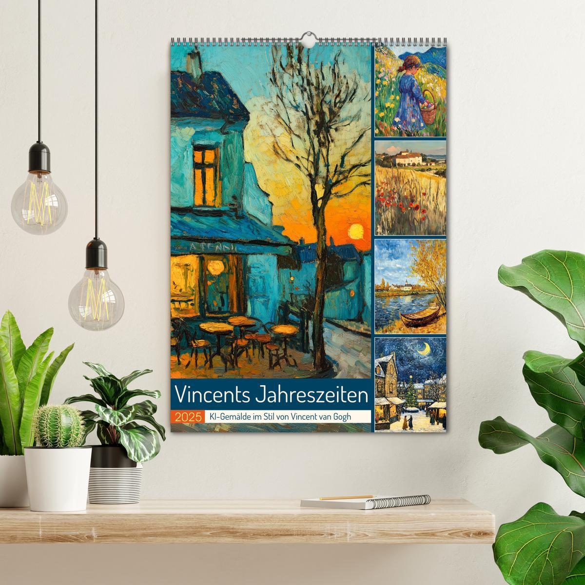 Bild: 9783457237687 | Vincents Jahreszeiten (Wandkalender 2025 DIN A2 hoch), CALVENDO...