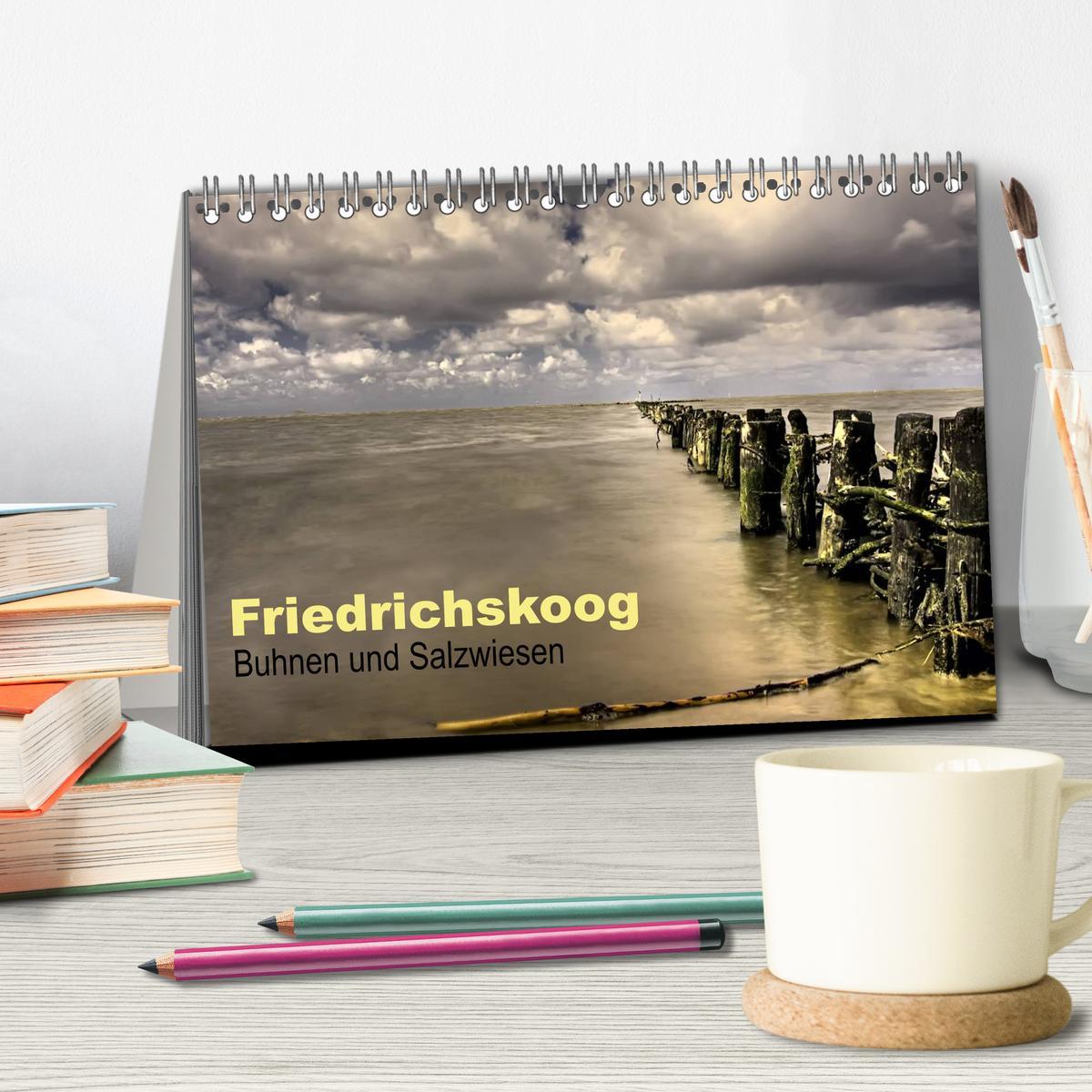 Bild: 9783435706853 | Friedrichskoog Buhnen und Salzwiesen (Tischkalender 2025 DIN A5...