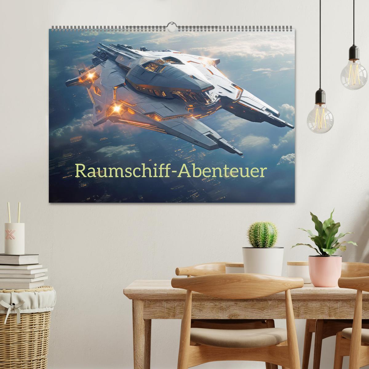 Bild: 9783383780783 | Raumschiff-Abenteuer (Wandkalender 2025 DIN A2 quer), CALVENDO...