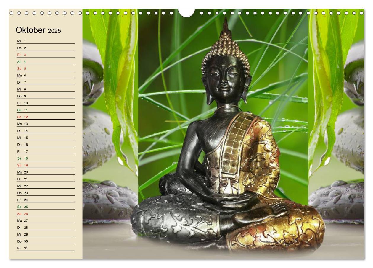 Bild: 9783435553952 | Buddha und Yin Yang (Wandkalender 2025 DIN A3 quer), CALVENDO...