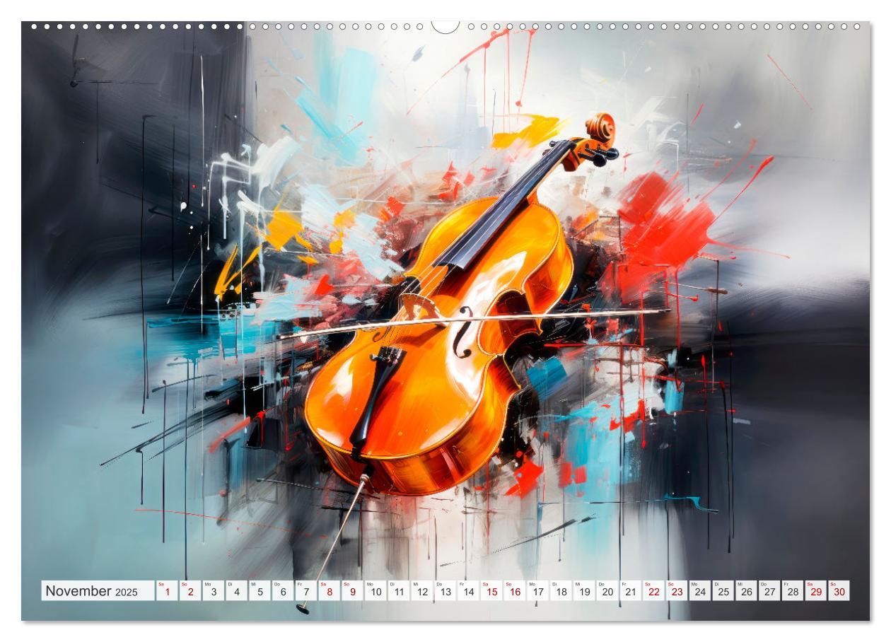 Bild: 9783383852619 | MUSIKINSTRUMENTE Moderne dekorative Inszenierung (Wandkalender 2025...