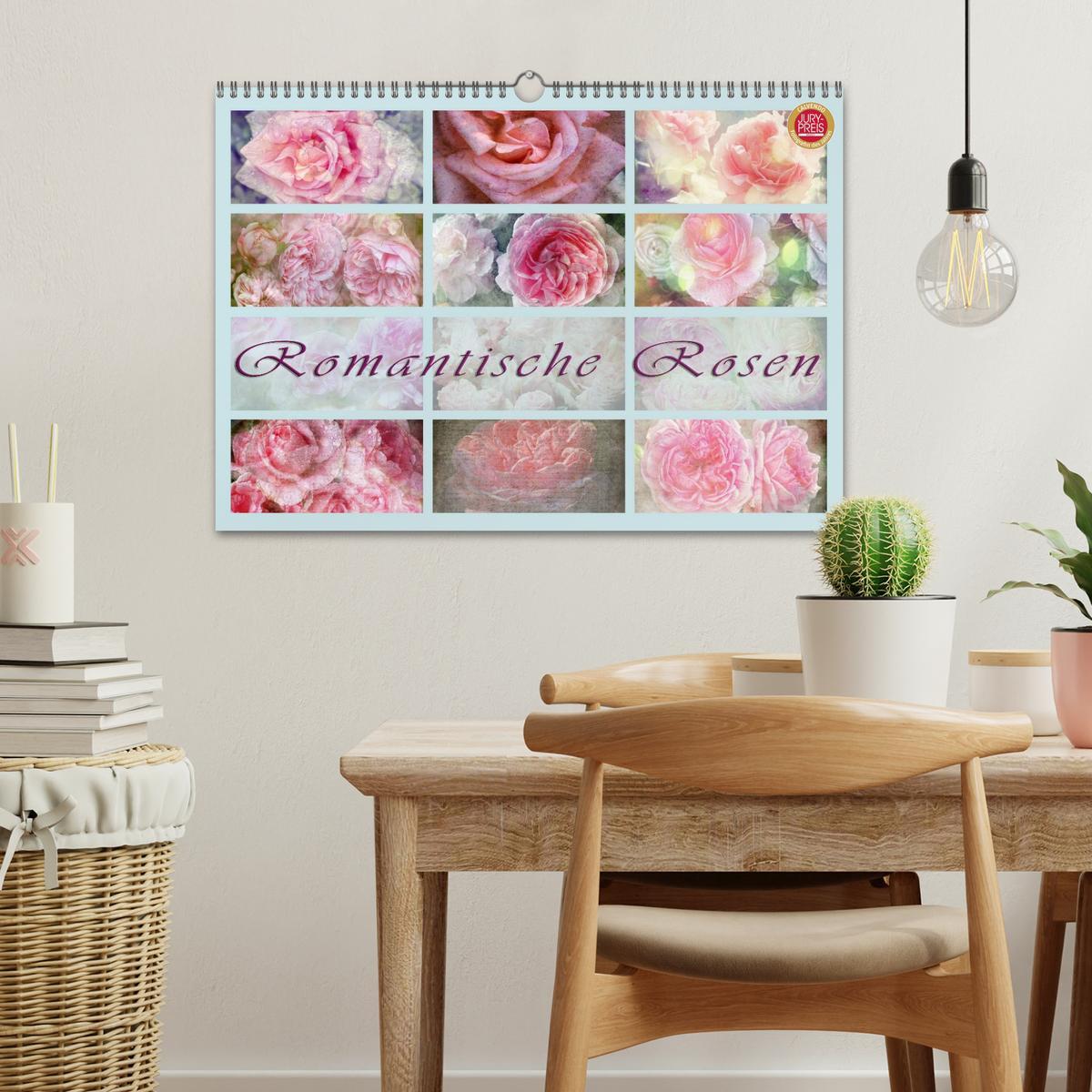 Bild: 9783435737130 | Romantische Rosen (Wandkalender 2025 DIN A3 quer), CALVENDO...