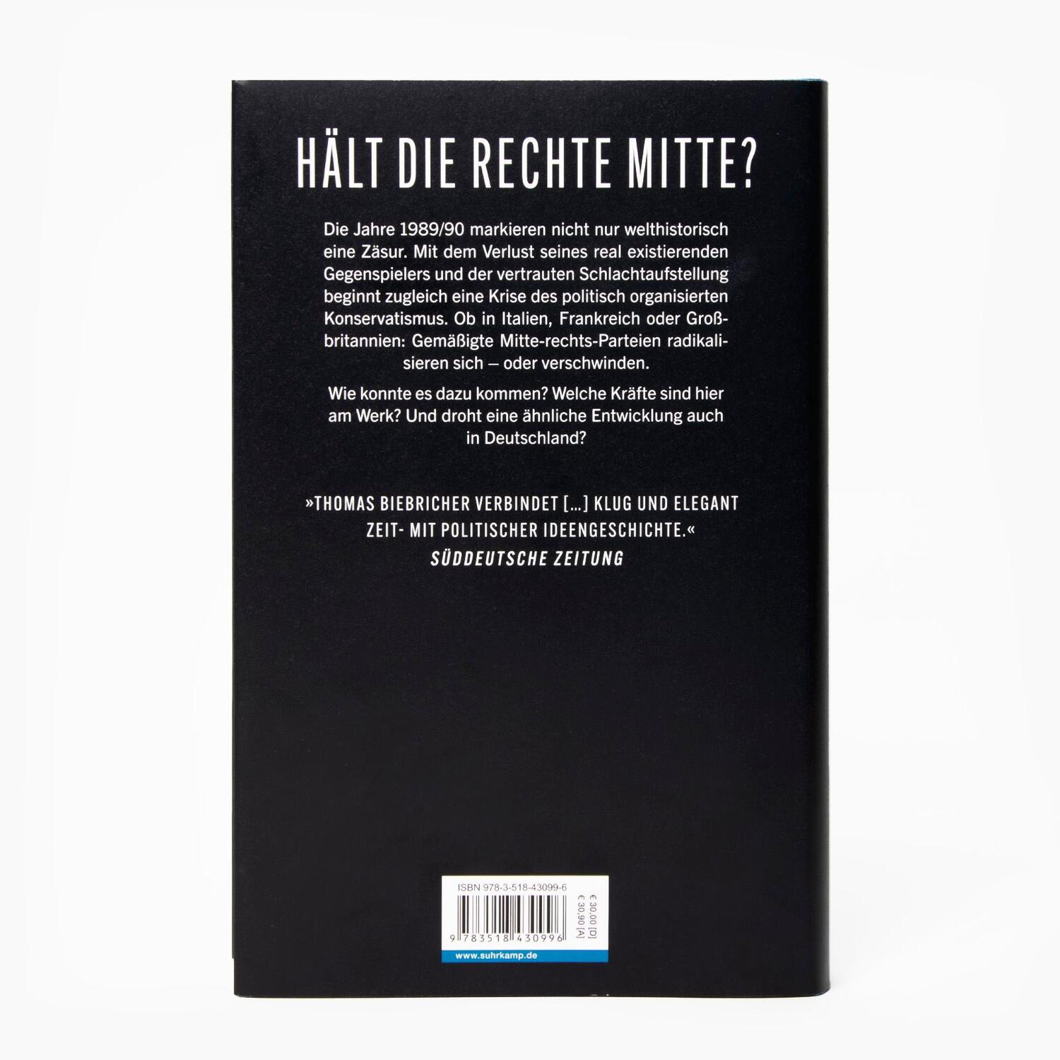 Rückseite: 9783518430996 | Mitte / Rechts | Die internationale Krise des Konservatismus | Buch