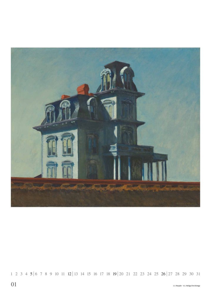 Bild: 4250809653259 | DUMONT - Edward Hopper 2025 Wandkalender, 50x70cm, Posterkalender...