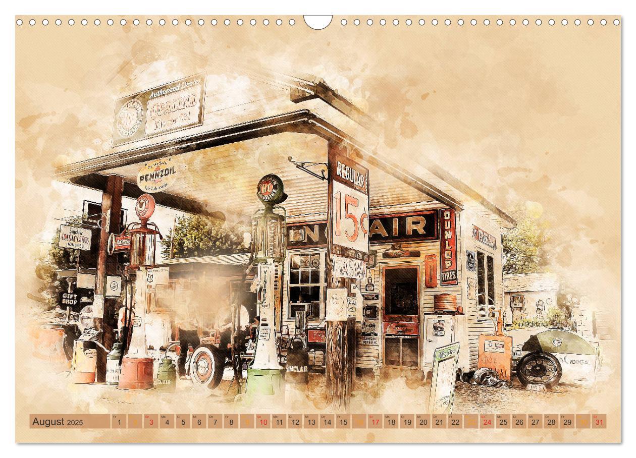 Bild: 9783435214921 | Route 66 - 2451 Meilen Nostalgie (Wandkalender 2025 DIN A3 quer),...