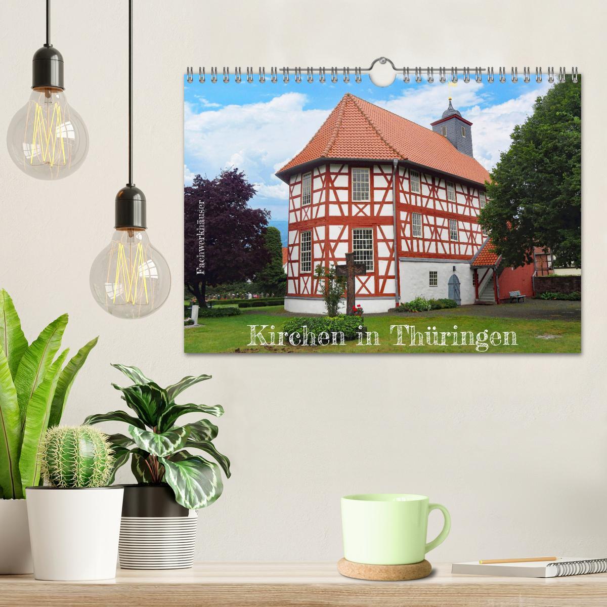 Bild: 9783435032617 | Fachwerkhäuser - Kirchen in Thüringen (Wandkalender 2025 DIN A4...