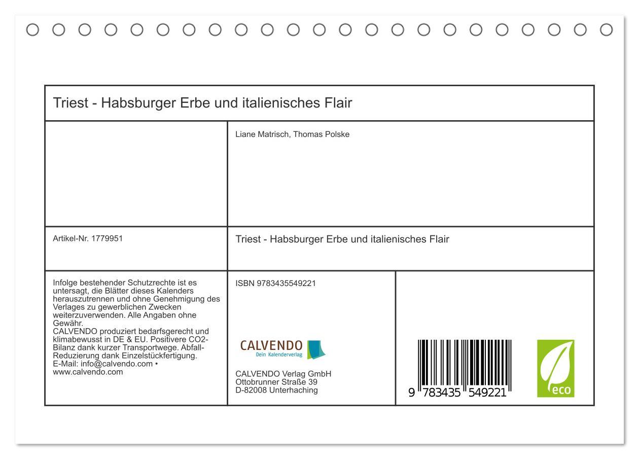 Bild: 9783435549221 | Triest - Habsburger Erbe und italienisches Flair (Tischkalender...