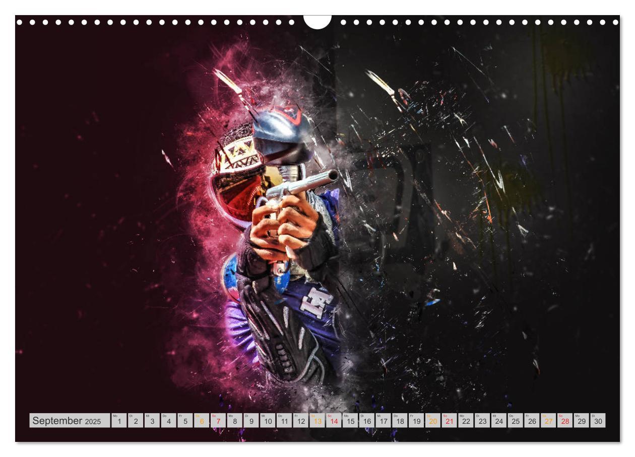 Bild: 9783435387434 | Paintball - extrem cool (Wandkalender 2025 DIN A3 quer), CALVENDO...