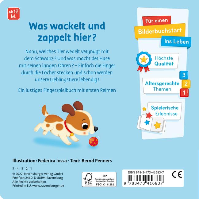 Bild: 9783473416837 | Mein allererstes Fingerspielbuch | Bernd Penners | Buch | 16 S. | 2022