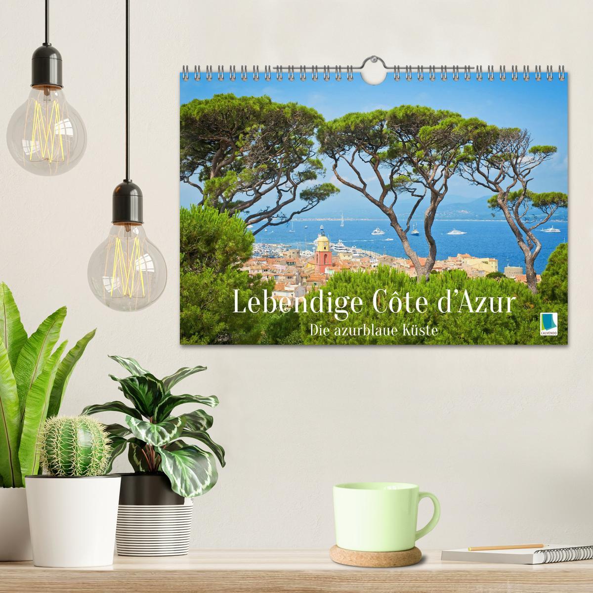 Bild: 9783383776588 | Lebendige Cote d'Azur: Die azurblaue Küste (Wandkalender 2025 DIN...