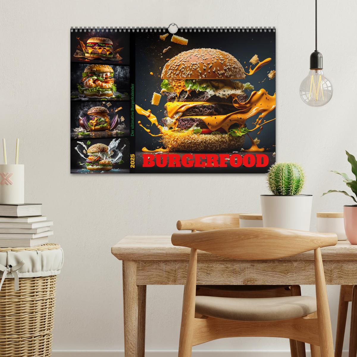 Bild: 9783383912979 | Burgerfood (Wandkalender 2025 DIN A3 quer), CALVENDO Monatskalender