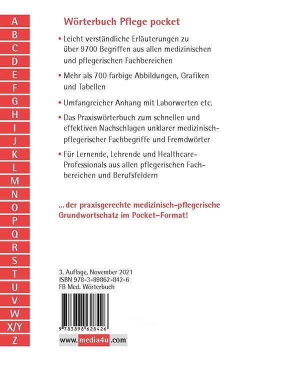 Bild: 9783898628426 | Wörterbuch Pflege pocket : Medizinischer Grundwortschatz und...