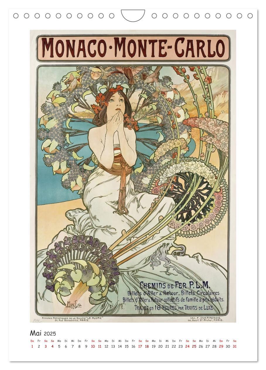 Bild: 9783435861569 | Alfons Mucha - Eine Hommage in zwölf Monaten (Wandkalender 2025 DIN...